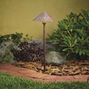 Kichler Pure White 3000K Landscape LED 22" 12v Path Light Textured Tannery Bronze