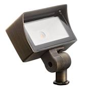 Kichler VLO 4" Wide LED Mini Wall Wash Flood Light - 3000K Centennial Brass