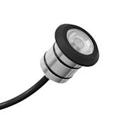 Kichler Single Landscape LED 2" Wide 2W 12V LED In-Ground Well Light - 2700K Black Brass
