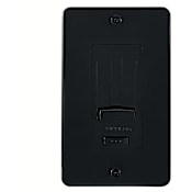 Kichler Single Gang Wall Plate for Under Cabinet System LED Dimmer Black Material