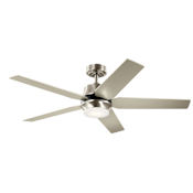 Kichler Maeve 52" 5 Blade Indoor LED Ceiling Fan Brushed Stainless Steel