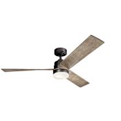Kichler Spyn 52" LED Indoor Ceiling Fan with Wall Control Anvil Iron
