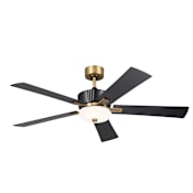 Kichler Icon 56" 5 Blade LED Indoor Ceiling Fan with Remote Control Satin Black