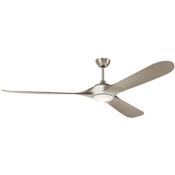Kichler Mylo 80" 3 Blade Indoor / Outdoor Ceiling Fan Painted Brushed Nickel