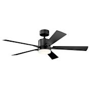 Kichler Lucian Elite 52" 5 Blade Indoor LED Ceiling Fan Satin Black