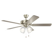 Kichler Basics Pro Premier 52" 5 Blade Indoor Ceiling Fan Brushed Nickel