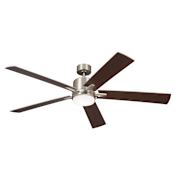 Kichler Lucian 60" 5 Blade Indoor LED Ceiling Fan with Wall Control Brushed Nickel