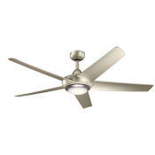 Kichler Kapono 52" 5 Blade LED Indoor Ceiling Fan with Remote Control Brushed Nickel