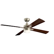 Kichler Lija 52" 4 Blade LED Indoor Ceiling Fan with Remote Control Brushed Nickel