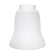 Kichler 2.25" Fitter Universal Frosted Ribbed Replacement Glass Shade - Package of 4 Universal Glass