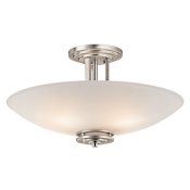 Kichler Hendrik 4 Light Semi-Flush Indoor Ceiling Fixture Brushed Nickel