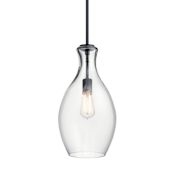 Kichler Everly 9" Wide Mini Pendant Black