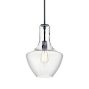 Kichler Everly 11" Wide 1 Light Pendant Black