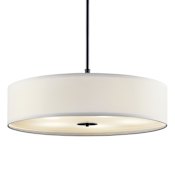Kichler 30" Wide Drum Chandelier Black