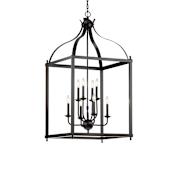 Kichler Larkin 8 Light 24" Wide Taper Candle Chandelier Black