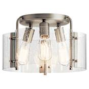 Kichler Thoreau 14" Wide Semi -Flush Ceiling Fixture Brushed Nickel