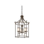 Kichler Tallie 3 Light Cage Pendant Mission Bronze