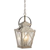 Kichler Hayman Bay 18" Tall 2 Light Lantern Pendant Distressed Antique White