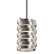 Kichler Roswell Single Light 5" Wide Cylinder Pendant Brushed Nickel