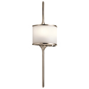 Kichler Mona ADA 2 Light Wall Sconce Classic Pewter