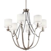 Kichler Thisbe 6 Light 28" Wide Chandelier Classic Pewter