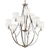Kichler Thisbe 9 Light 33" Wide Chandelier Classic Pewter