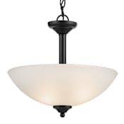 Kichler Jolie 2 Light 15" Wide Pendant Black