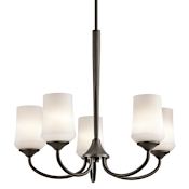 Kichler Aubrey 5 Light 25" Wide Chandelier Olde Bronze