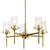 Kichler Alton 5 Light 27" Wide Chandelier Natural Brass