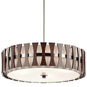 Kichler Cirus 4 Light Pendant Auburn Stained Finish