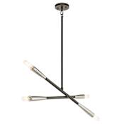 Kichler Branches 4 Light 33-1/2" Wide Chandelier Black