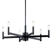Kichler Erzo 6 Light 26" Wide Chandelier Black