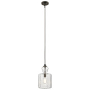 Kichler Riviera Single Light 7-3/4" Wide Mini Pendant Olde Bronze