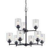 Kichler Winslow 9 Light 27" Wide Chandelier Black