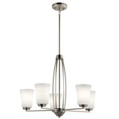 Kichler Tao 5 Light 25-1/4" Wide Chandelier Brushed Nickel