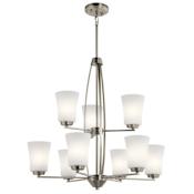 Kichler Tao 9 Light 26-1/2" Wide Chandelier Brushed Nickel