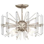 Kichler Eris 4 Light 16" Wide Semi-Flush Ceiling Fixture Polished Nickel