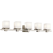 Kichler Tully 5 Light 40" Wide Vanity Light Antique Pewter