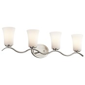 Kichler Armida 32.25" Wide 4-Bulb Bathroom Lighting Fixture Brushed Nickel