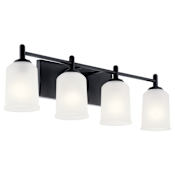 Kichler Shailene 4 Light 30" Wide Vanity Light Black