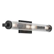 Kichler Azores 4 Light 25" Wide Bath Bar Black
