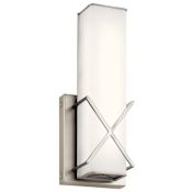 Kichler Trinsic 12" Tall LED ADA Bathroom Sconce Brushed Nickel