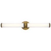 Kichler Indeco 2 Light 27" Wide Integrated LED Bath Bar - ADA Compliant Natural Brass