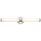 Kichler Indeco 2 Light 27" Wide Integrated LED Bath Bar - ADA Compliant Polished Nickel