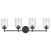 Kichler Winslow 4 Light 30" Wide Vanity Light Black