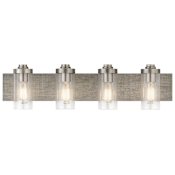 Kichler Dalwood 4 Light 32" Wide Bathroom Vanity Light Classic Pewter