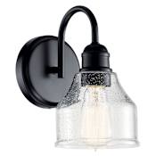 Kichler Avery 10" Tall Gooseneck Bathroom Sconce Black