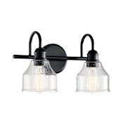 Kichler Avery 2 Light 15" Wide Vanity Light Black