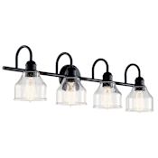 Kichler Avery 4 Light 34" Wide Vanity Light Black