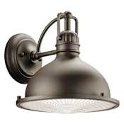 Kichler Hatteras Bay Collection 1 Light 10" Outdoor Wall Light Olde Bronze